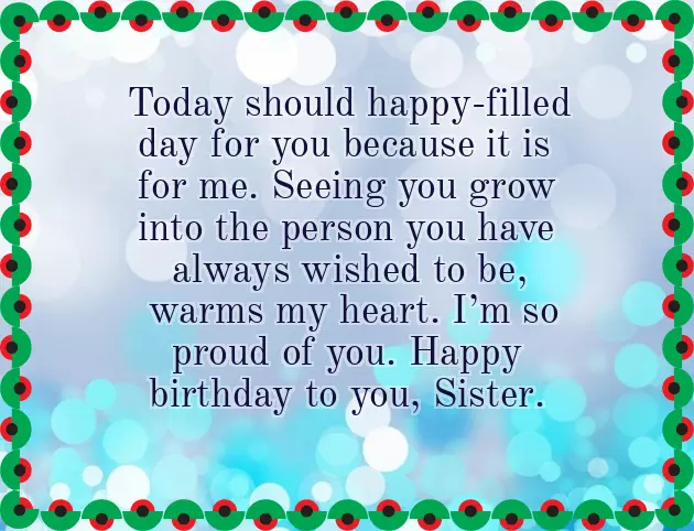Words To My Sister In Her Birthday
