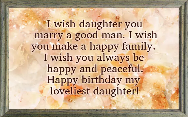 Birthday Wishes For Daughter From Parents