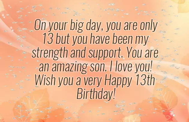 Birthday Wishes For Son Turning 13