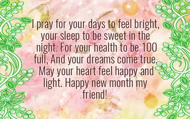 Love New Month Messages