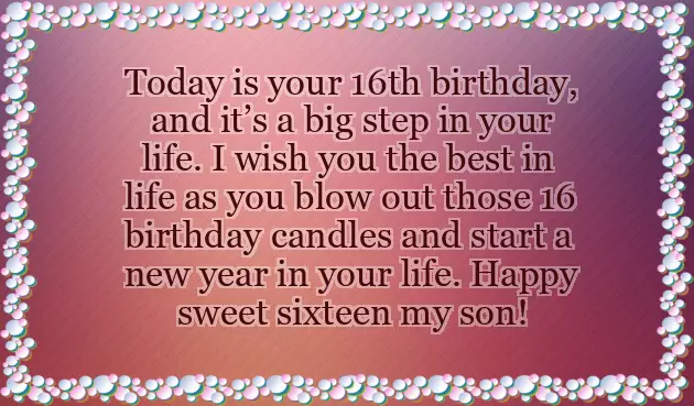 Happy 16Th Birthday Son Quotes
