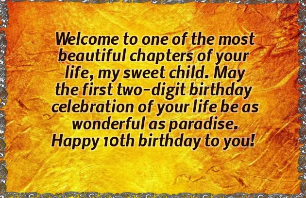 Birthday Wishes To A 10 Year Old Girl Birthday Wishes To A 10 Year Old Girl