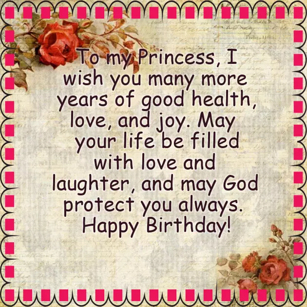 Happy Birthday My Princess Happy Birthday My Princess