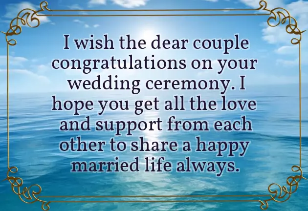 Heartiest Congratulations On Marriage
