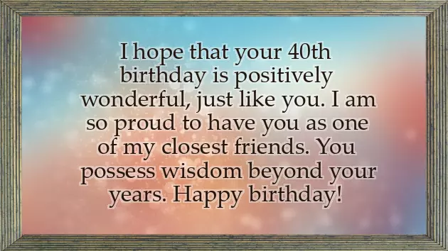 Birthday Message To A Dear Friend