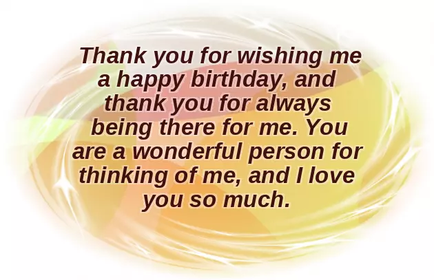 Quotes About Thank You For Birthday Wishes