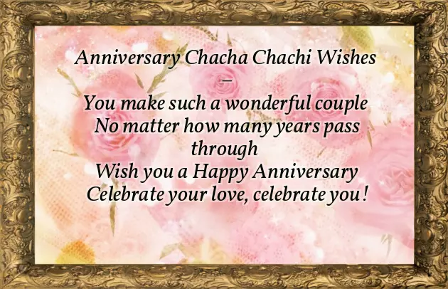 Wedding Anniversary Wishes Chacha Chachi