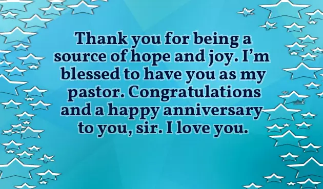 Pastor Anniversary Message Pastor Anniversary Message