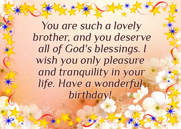 Birthday Thought For Brother