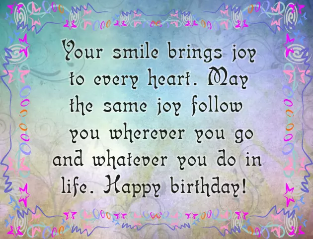 First Birthday Words