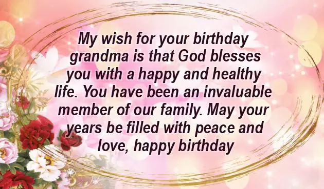 Happy Birthday Greetings For Grandma