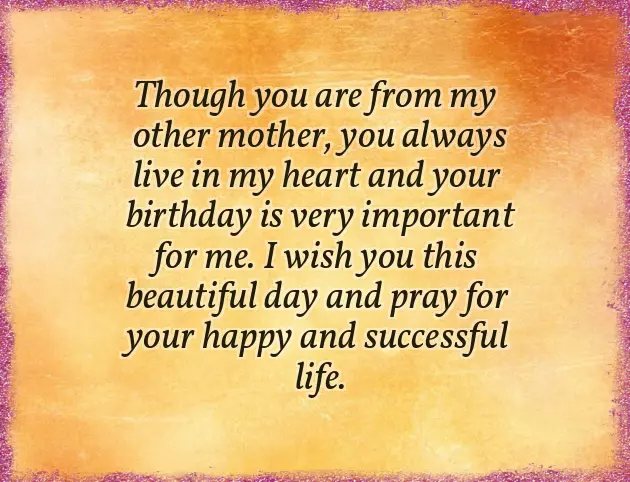 Best Birthday Wishes For Brother From Another Mother