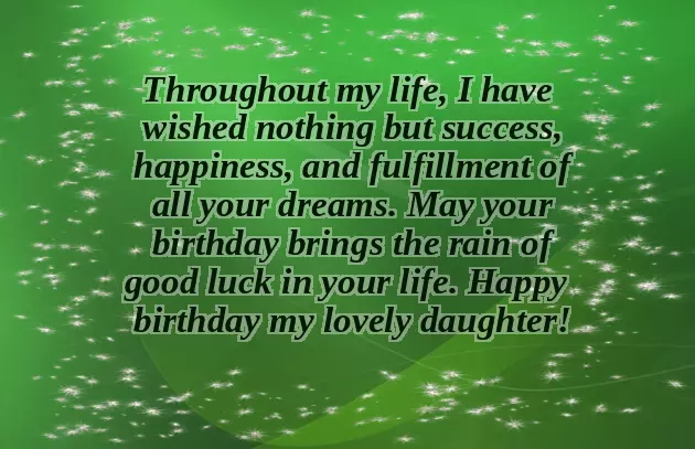 Birthday Wishes For Sweet Daughter