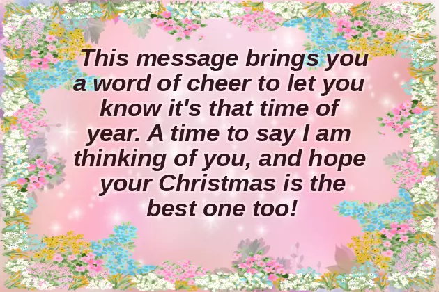 Special Christmas Messages