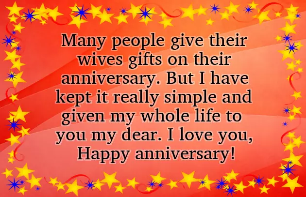 My Wife Wedding Anniversary Wishes
