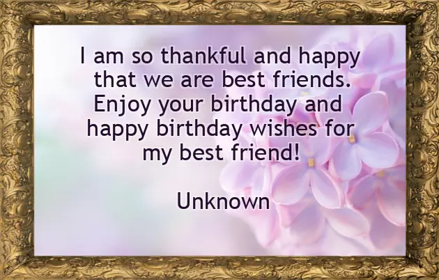 Birthday Wishes To My Bestie