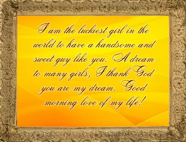 Good Morning Messages My Love