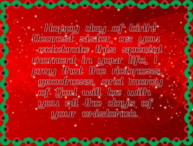 Birthday Wishes For Sister In English