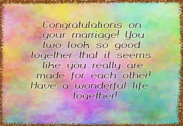 Congratulations For Your Upcoming Wedding