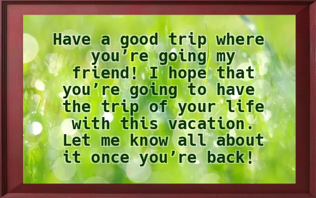 Wish You A Nice Trip Wish You A Nice Trip
