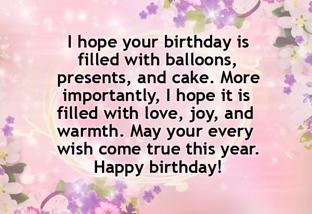 Birthday Wishes To Mum From Daughter