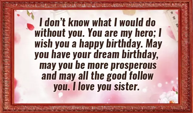 Brother Wishes To Sister