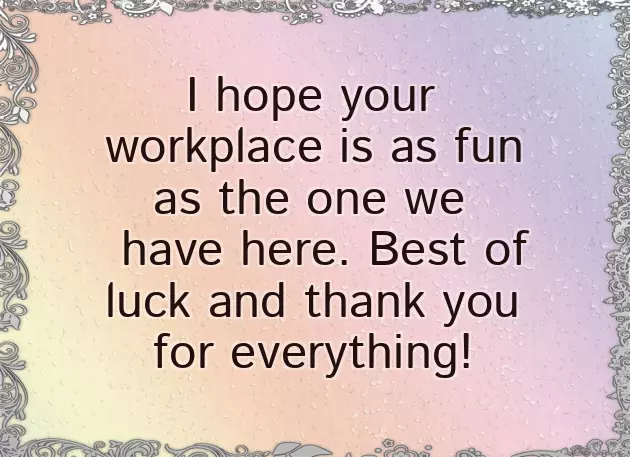 Best Wishes For Job Transfer