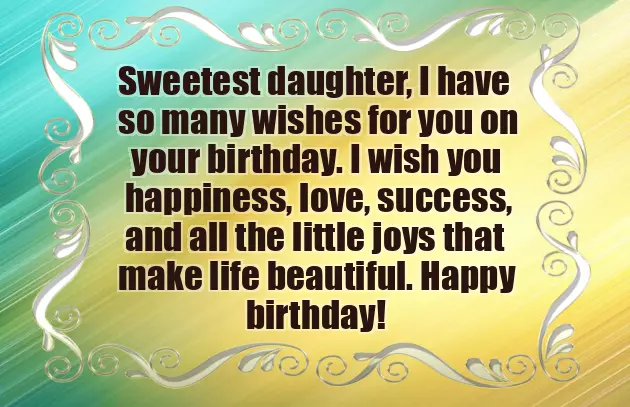 Amazing Daughter Birthday
