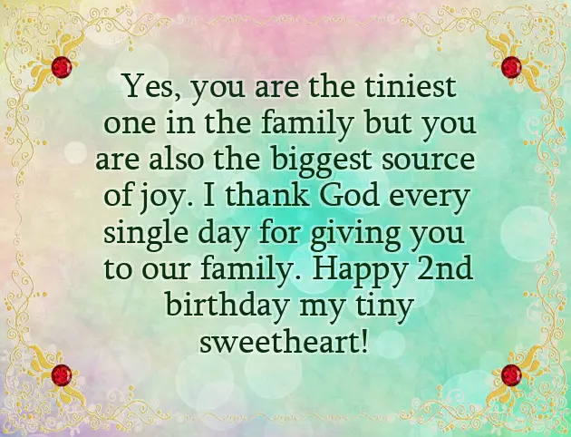 Second Birthday Wishes For Daughter