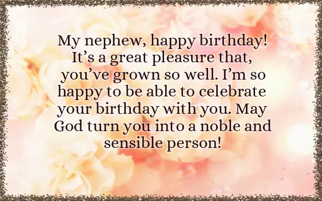 Birthday Prayer To Nephew