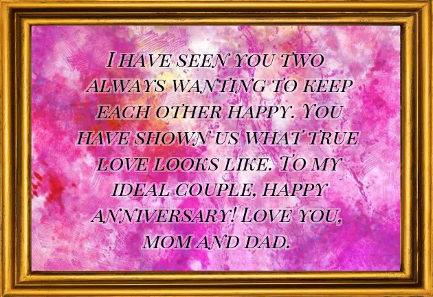 Simple Anniversary Wishes For Mom And Dad