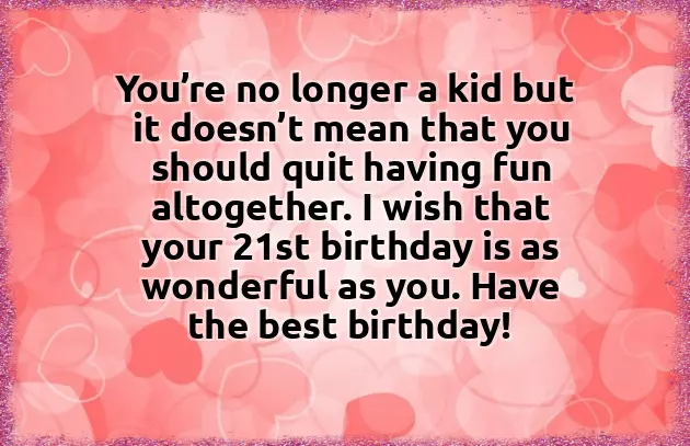 Birthday Wishes For Nephew Turning 21