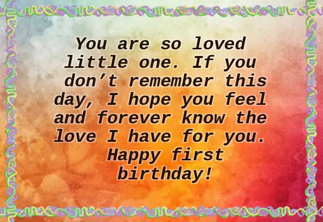 One Year Old Baby Birthday Wishes One Year Old Baby Birthday Wishes