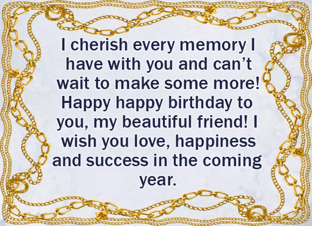 Happy Birthday Wishes To A Good Female Friend