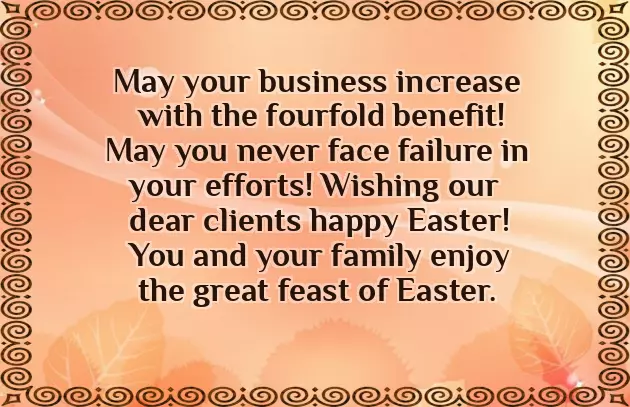 Easter Wishes From Company