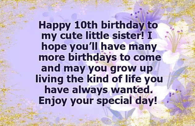 Birthday Greetings For 10 Year Old Boy