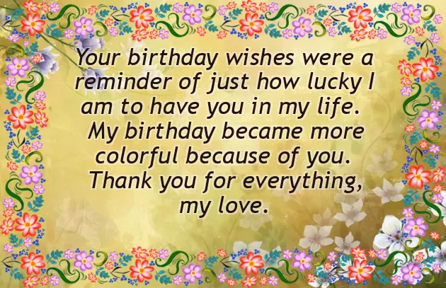 Quotes To Say Thank You For Birthday Wishes