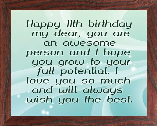 Birthday Wishes For My Son Turning 11