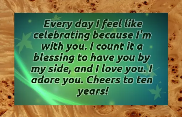 10Th Wedding Anniversary Wishes For Wife