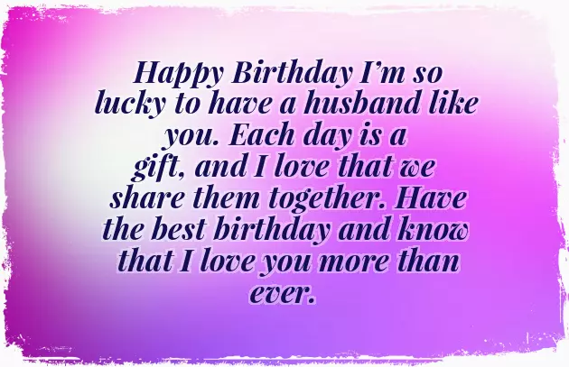 Happy Birthday To Husband In English