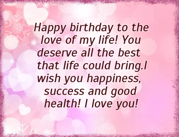 Happy Birthday I Wish You All The Best