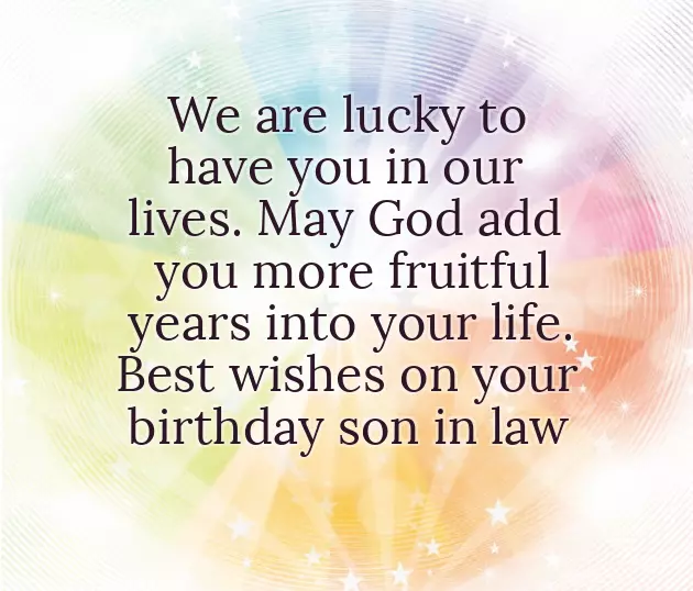 Birthday Wishes Quotes For Son In Law