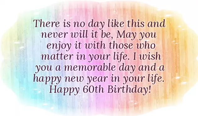 Happy 60Th Birthday Wishes Happy 60Th Birthday Wishes