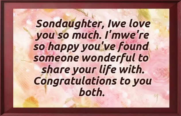 Best Wishes To Married Couple