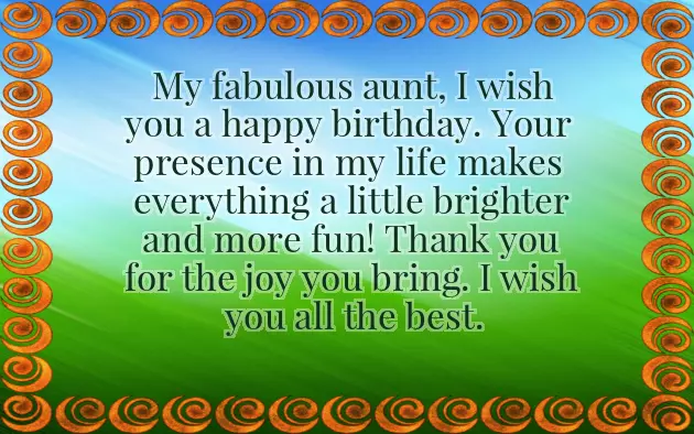 Happy Birthday Cool Aunt