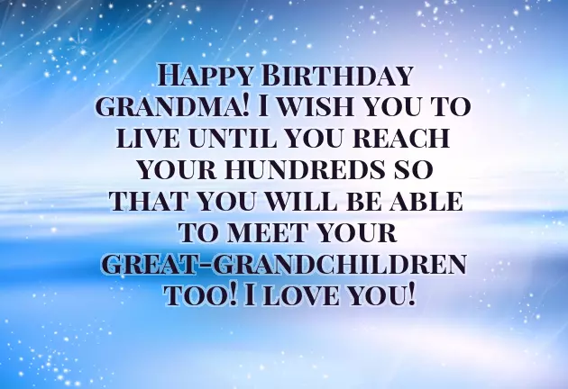 Grandma Birthday Wishes From Grandkids