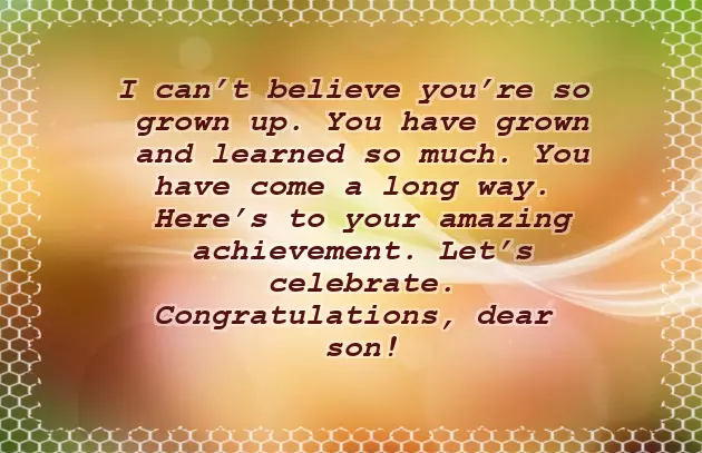 Congratulations To My Grandson On His Graduation