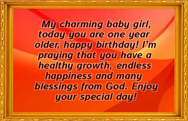 Happy Birthday Wishes For Girl Baby