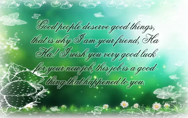 Wishing Luck For New Job