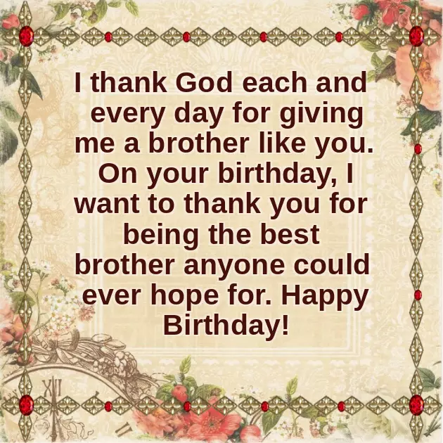 Birthday Wishes For Old Brother